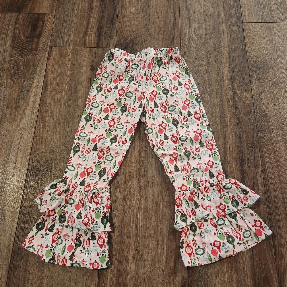 Richard & Ruffles Girls Christmas Themed Pants - Size 4T